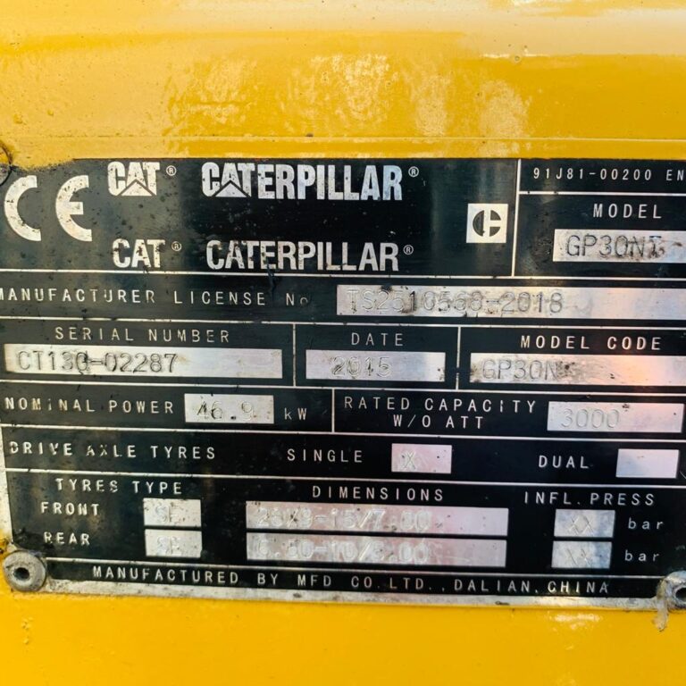 CAT GP30N USED GAS FORKLIFT (3526)