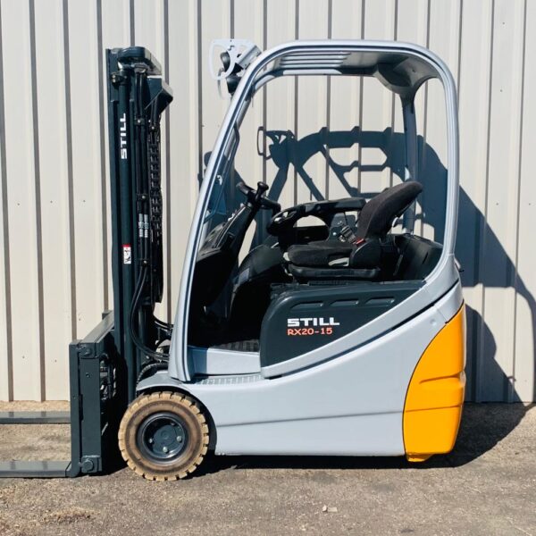 STILL RX20-15. USED 3 WHEEL ELECTRIC FORKLIFT. (#3683) THIS IS NOW SOLD (C)
