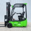 Side view of green EP CPD20L2 3W lithium electric forklift