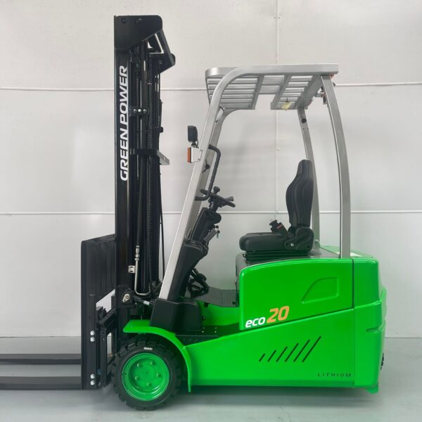 GREENPOWER ECO 20-3 New Lithium Electric Forklift (#3759) 6000mm Lift.