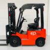 Side view of red EP EFL181 lithium electric forklift