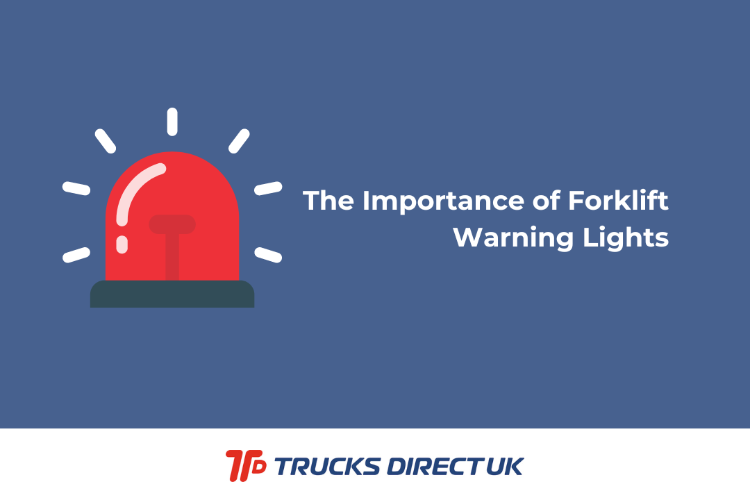 Header image for an article on forklift warning lights