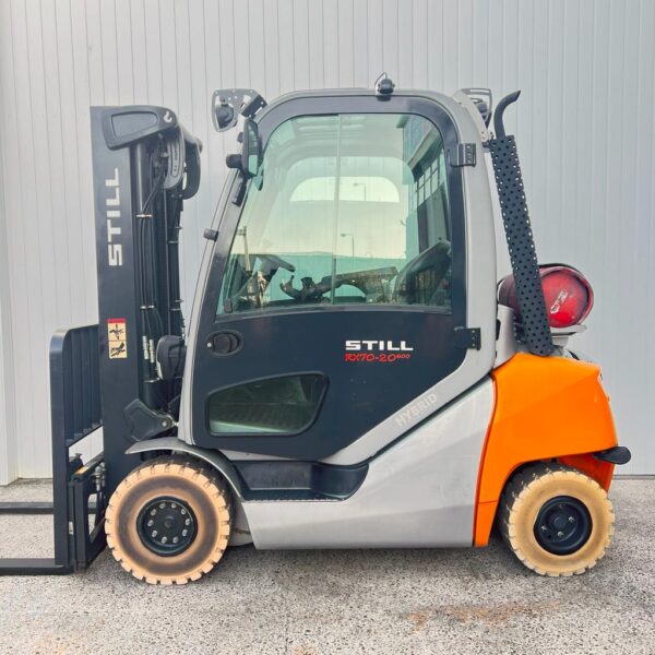 STILL RX70-20T/600. USED GAS FORKLIFT - 4650mm LIFT - FULL CAB EX DEMO (#5310) THIS IS NOW SOLD (A)
