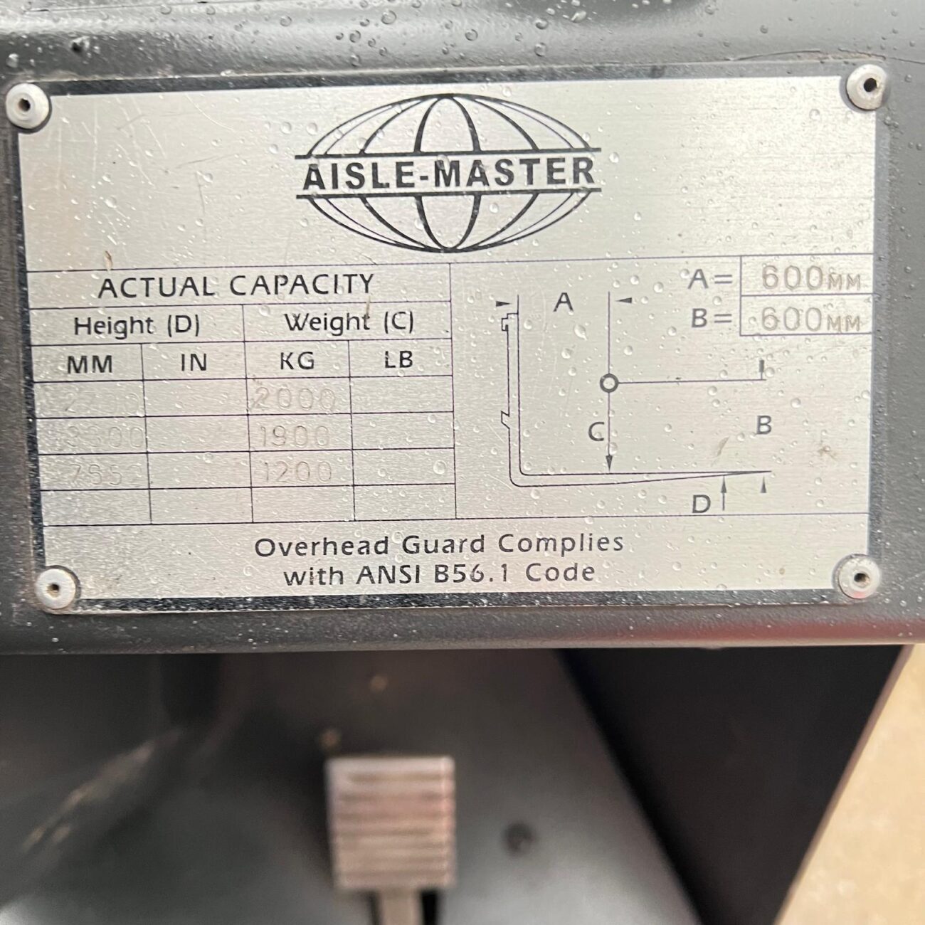 AISLEMASTER 20WHE ARTICULATED FORKLIFT 7600mm Lift 5526 aislemaster-20whe-articulated-forklift-7600mm-lift-5526