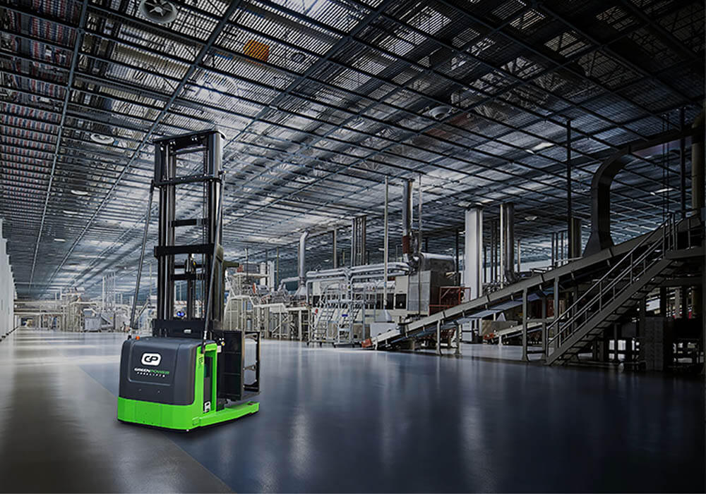 Greenpower order picker in industrial environment