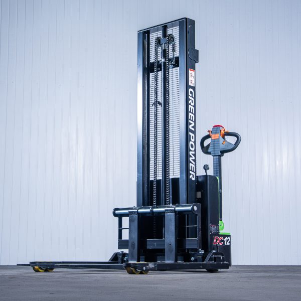 GREENPOWER CDD12 | Full Electric Pallet Stacker Straddle | 3.0m or 3.5m Lift | 1200kgs