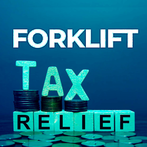 Letters spelling out tax relief with coins stacked up