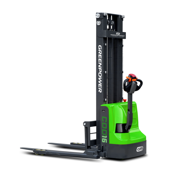 GREENPOWER CDD16J-K | Full Electric Pallet Stacker Straddle | 4m Lift | 1600kgs