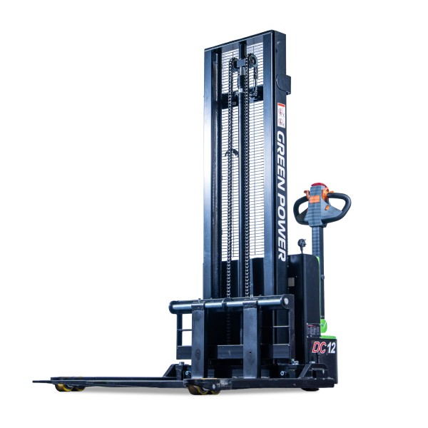 GREENPOWER CDD12J-K | Full Electric Pallet Stacker Straddle | 3.0m or 3.5m Lift | 1200kgs