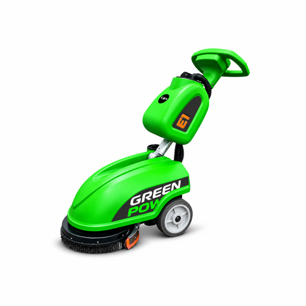 Floor Scrubber / Dryer | Mini Foldable Cleaning Hand Push | Greenpower E1 | | 12L Tank