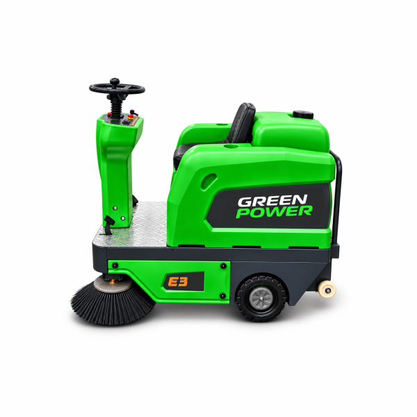 Ride On Floor Sweeper | Greenpower E3 | Commercial Cleaning | 80L Tank