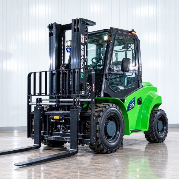 Greenpower RT35 Diesel Rough Terrain Forklift | Fork Positioner | 4WD